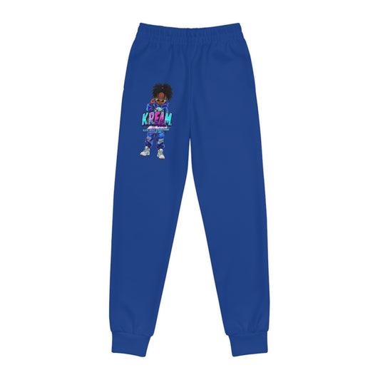 Youth Joggers with KREAM Design | Trendy Pants for Kids, Comfortable Lounge Wear, Casual Sportswear, Gift for Birthdays, Everyday Style