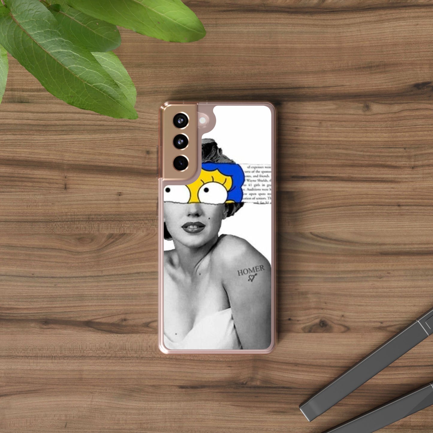 Unique Clear Case with Artistic Design, Phone Case, Customizable Clear Covers, Quirky Phone Accessories, Gifts for Her, Pop Culture [...]