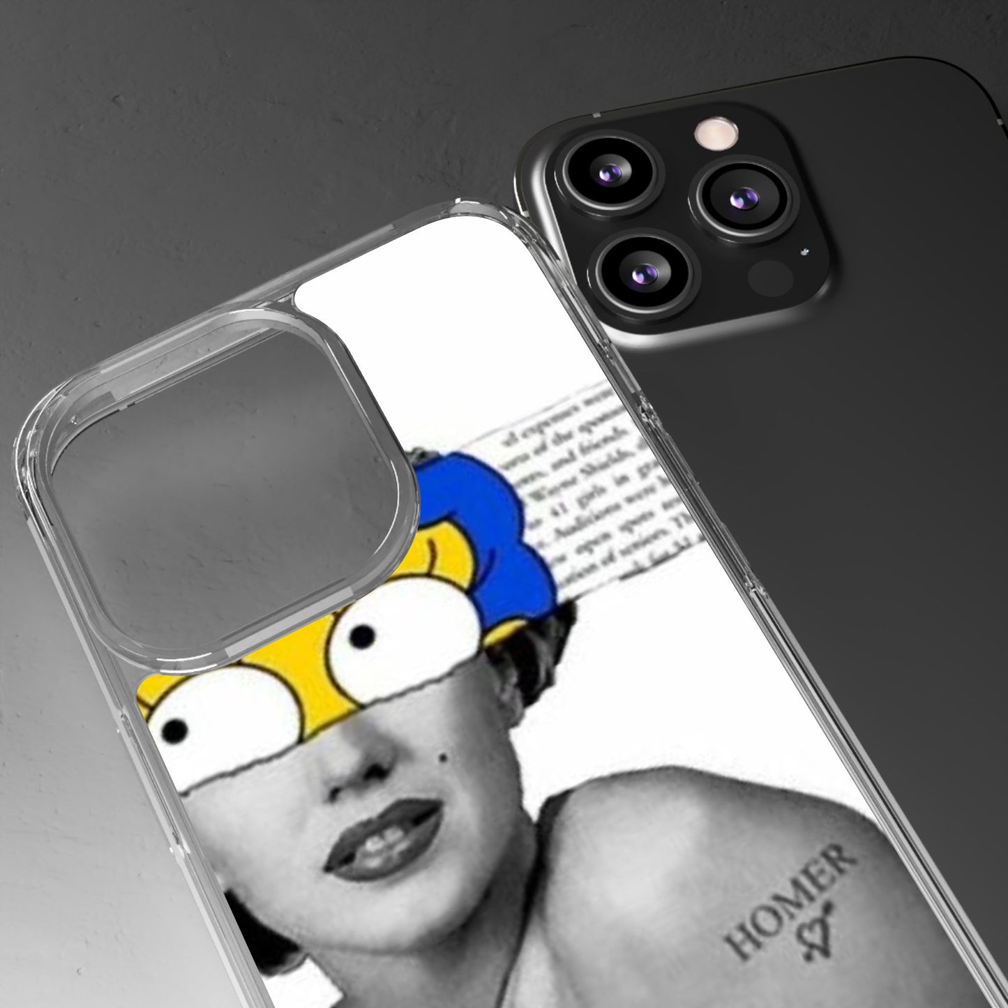 Unique Clear Case with Artistic Design, Phone Case, Customizable Clear Covers, Quirky Phone Accessories, Gifts for Her, Pop Culture [...]