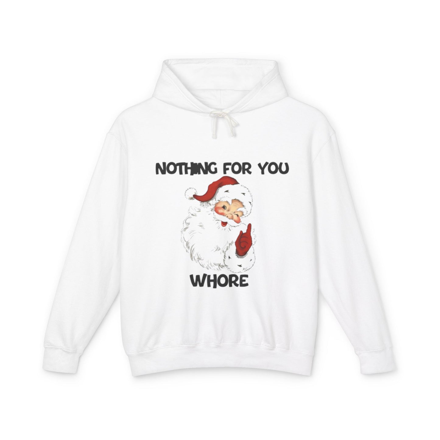 Funny Holiday Hooded Sweatshirt for Christmas, Humorous Gift, Unisex Lightweight Pullover, Santa Joke Hoodie, Christmas Apparel, [...]