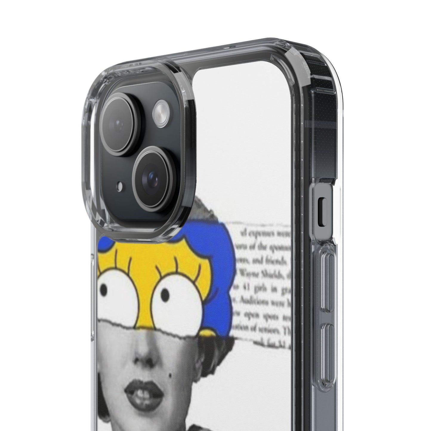 Unique Clear Case with Artistic Design, Phone Case, Customizable Clear Covers, Quirky Phone Accessories, Gifts for Her, Pop Culture [...]