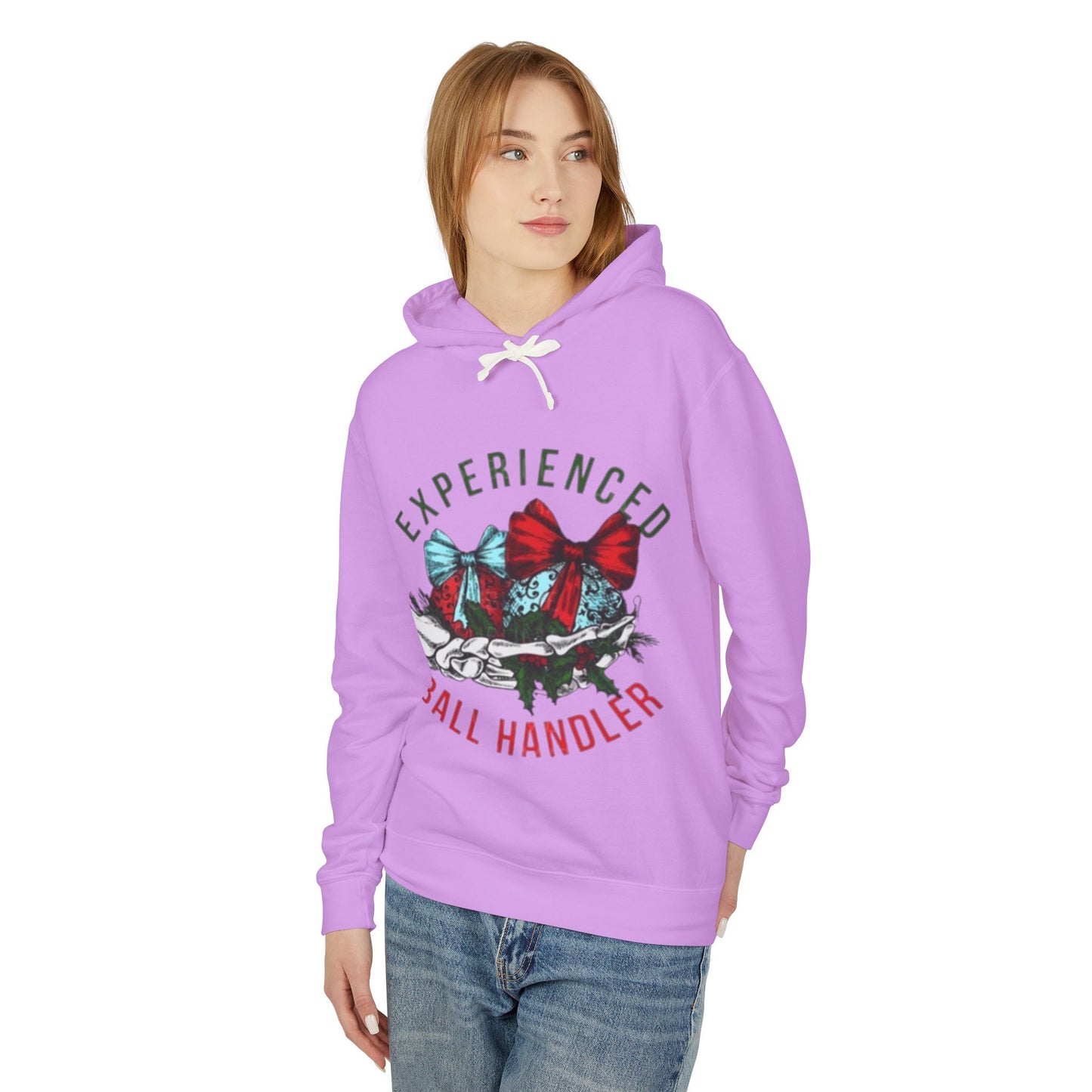 Unisex Lightweight Hooded Sweatshirt with Bow Design - Perfect for Basketball Lovers, Gift for Coaches, Holiday Apparel, Comfortable [...]