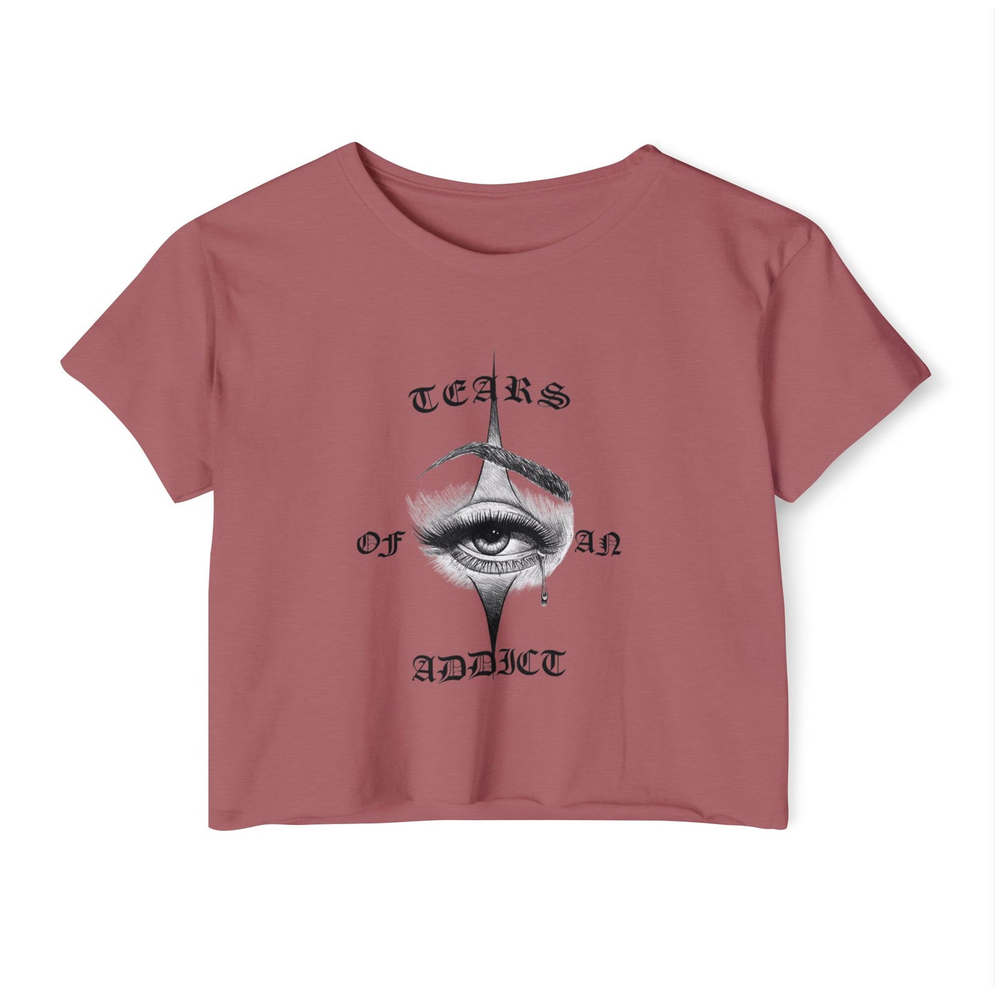 Women's Festival Crop Top with Unique Eye Design, Boho Crop Top, Festival Wear, Street Style Tee, Music Festival Outfit, Summer [...]