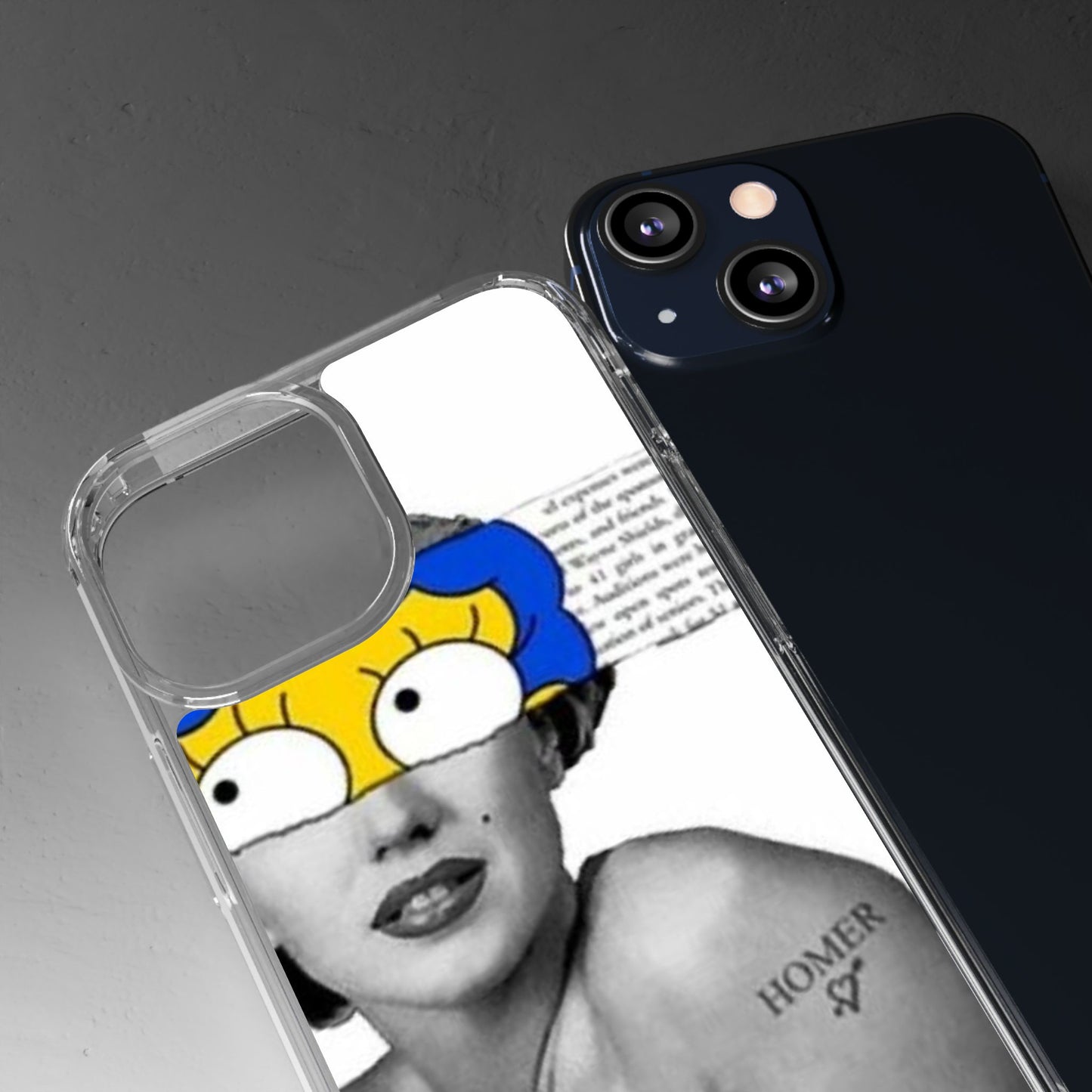 Unique Clear Case with Artistic Design, Phone Case, Customizable Clear Covers, Quirky Phone Accessories, Gifts for Her, Pop Culture [...]