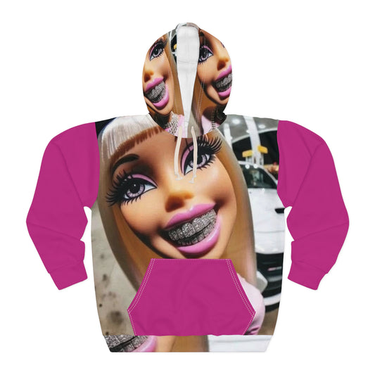 Trendy Graphic Hoodie with Stylish Barbie Design, Perfect for Fashion Lovers, Gift for Friends, Casual Wear, Cozy Streetwear, Fun Outfit