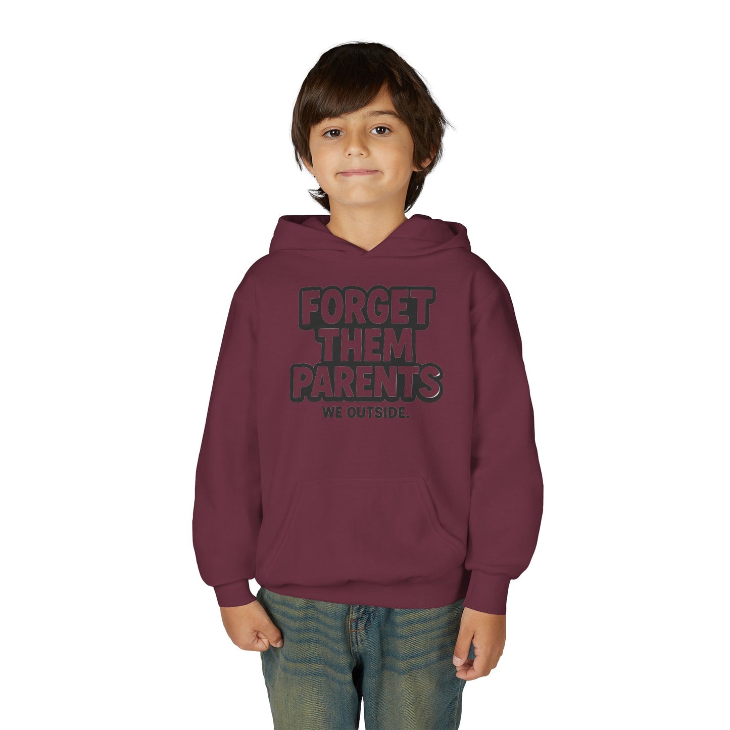 Youth Hoodie - Forget Them Parents | Trendy Sweatshirt for Teens | Perfect for Outdoor Fun, Gift for Birthday, Back to School, [...]