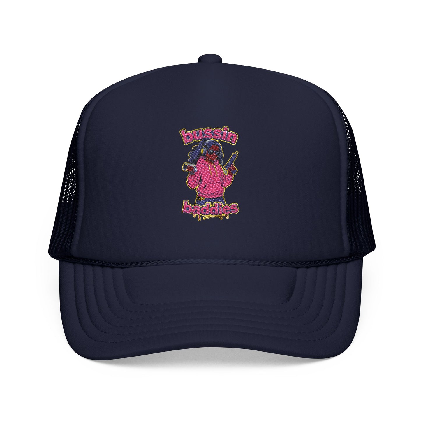 Vibrant Embroidered Trucker Hat, Fun Hat for Outdoor Adventures, Adjustable Baseball Cap, Perfect Gift for Festivals, Summer Wear, [...]