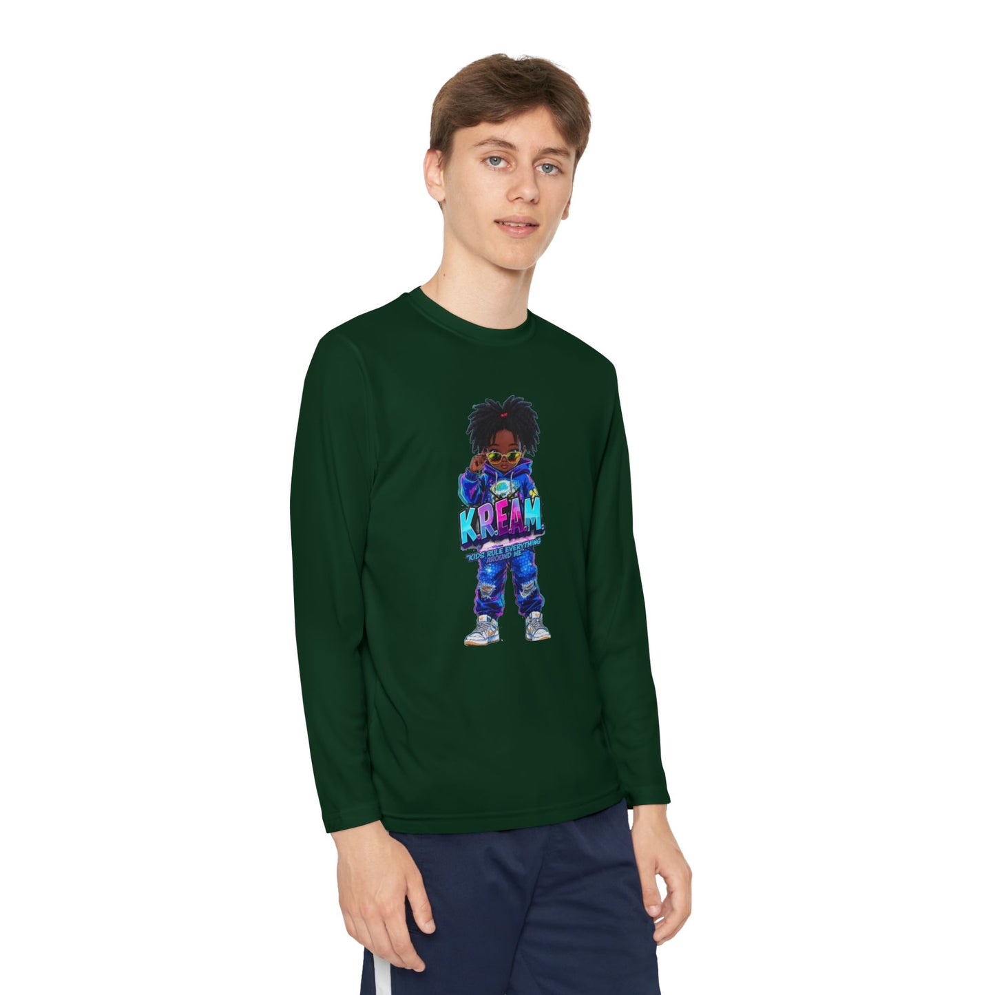Youth Long Sleeve Tee for Trendy Kids, Cool Graphic Tee, Perfect for Birthdays, Playdates, School Events, Unique Gift Idea