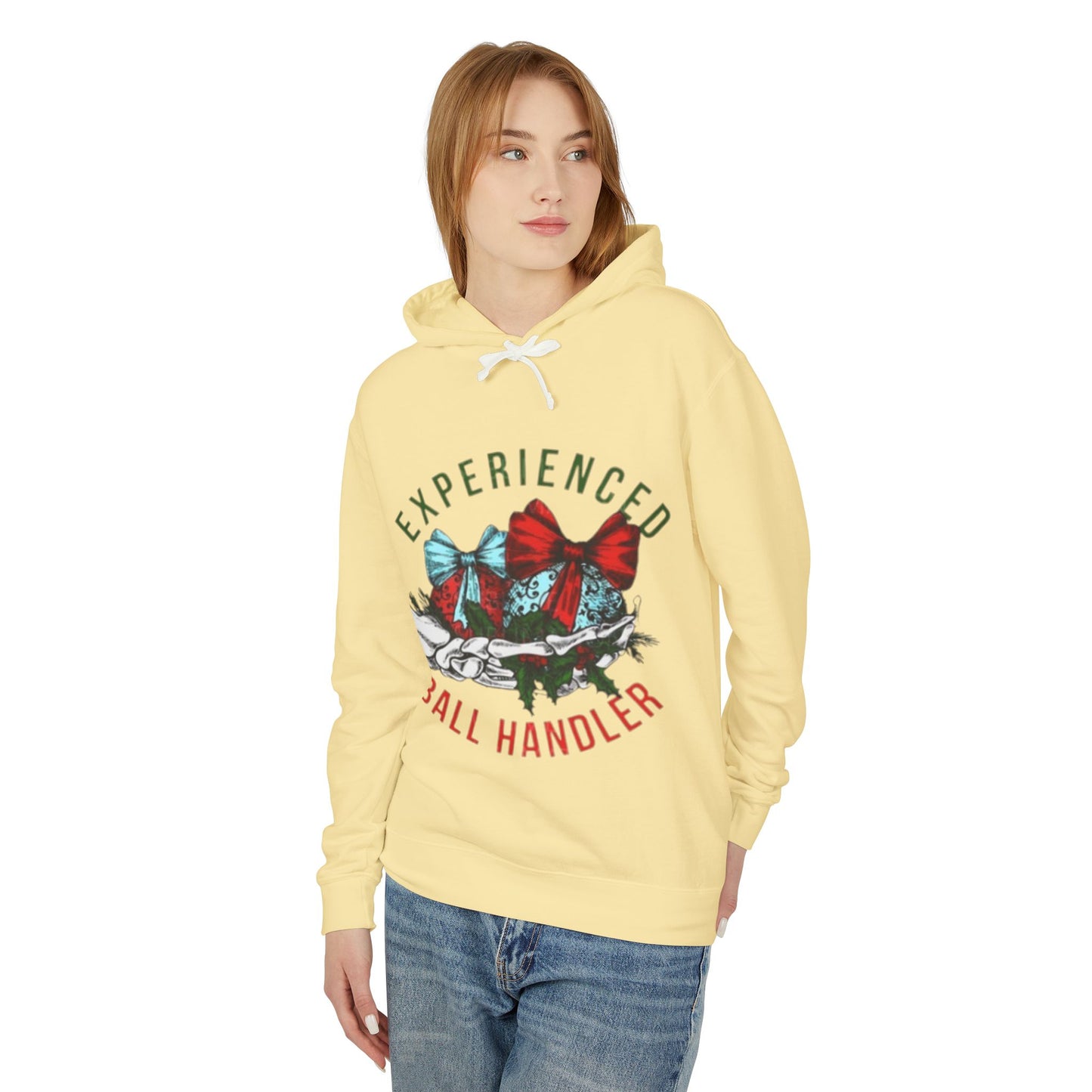 Unisex Lightweight Hooded Sweatshirt with Bow Design - Perfect for Basketball Lovers, Gift for Coaches, Holiday Apparel, Comfortable [...]