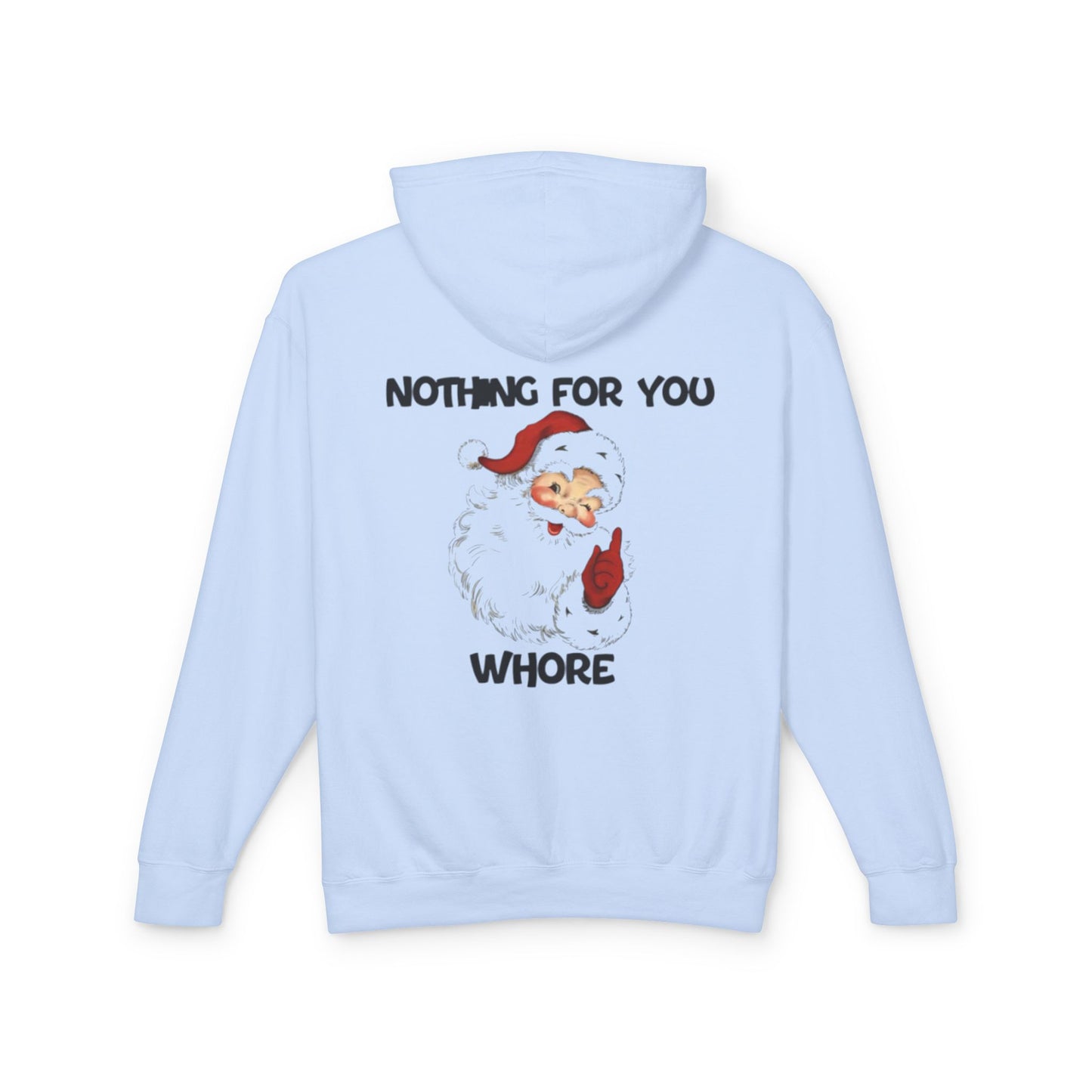 Funny Holiday Hooded Sweatshirt for Christmas, Humorous Gift, Unisex Lightweight Pullover, Santa Joke Hoodie, Christmas Apparel, [...]